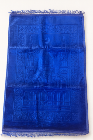 tapis bleu roi velouté