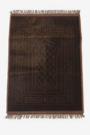 tapis marron velouté