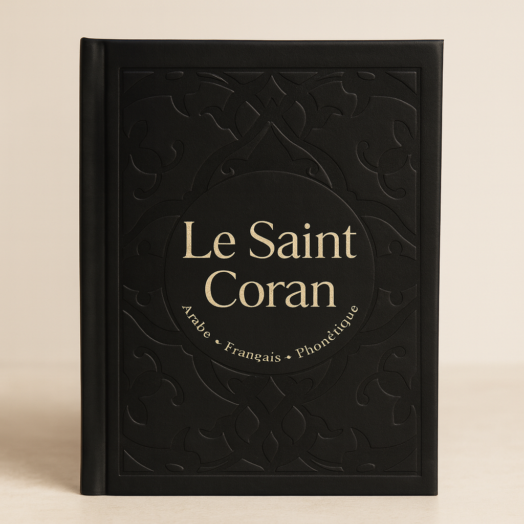 coran noir arabe français phonétique (17×12 cm) coran noir arabe français phonétique (17×12 cm)