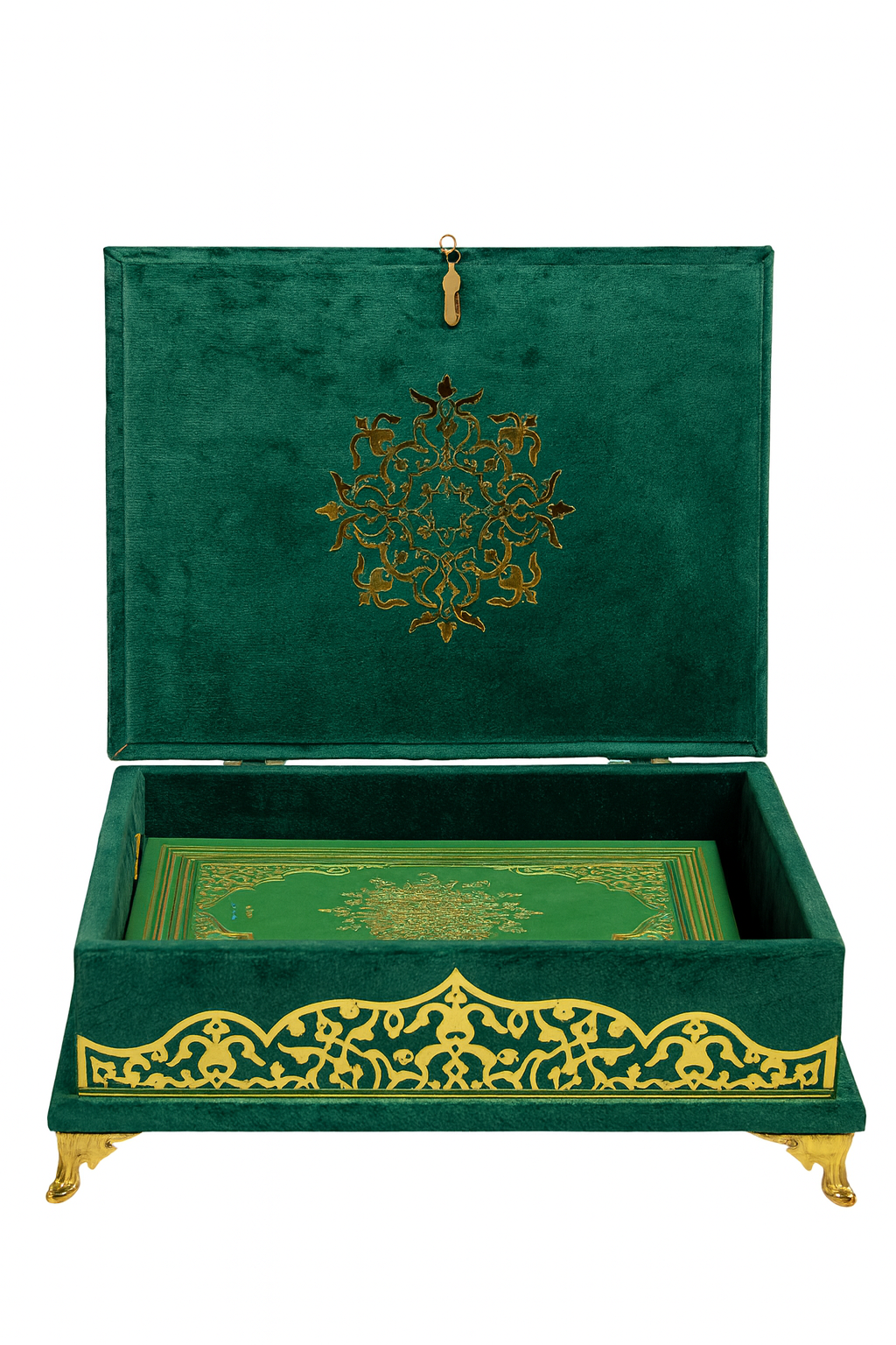 coffret coran vert « amira » coffret coran vert « amira »