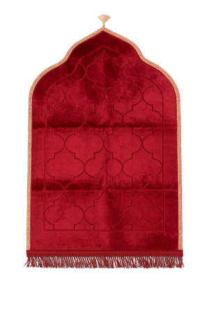 tapis rouge velouté design en arche