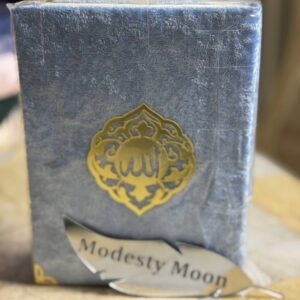 coran velouté bleu clair