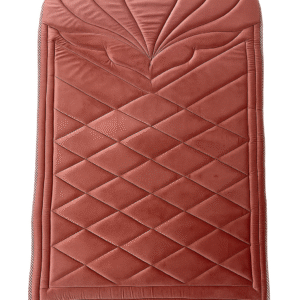 tapis vieux rose matelassé