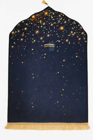 tapis noir motif kaaba