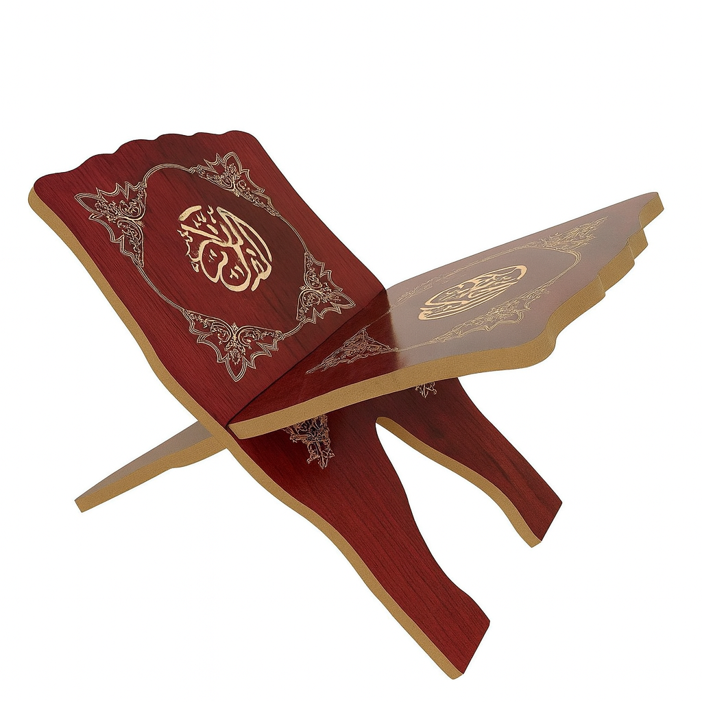 support en bois rouge foncé support en bois rouge foncé