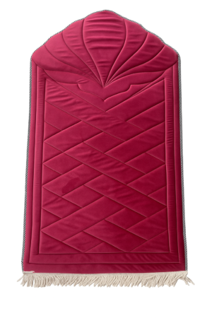 tapis rose foncé matelassé