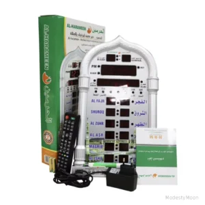 horloge priere adhan al harameen telecommande modestymoon